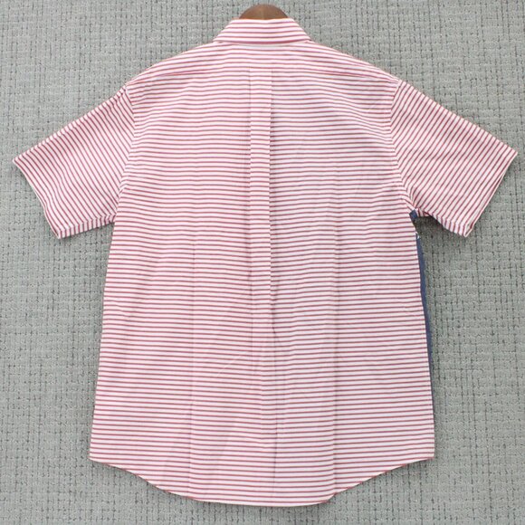 Brook Brothers Shirt Men Large Multicolor Short Sleeve American Flag Collared NW - Picture 2 of 9